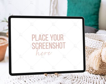 Ipad Mock up Instagram template Blogger Photoshop template Styled stock photos Social media Marketing E book Ipad pro mock ups Front view