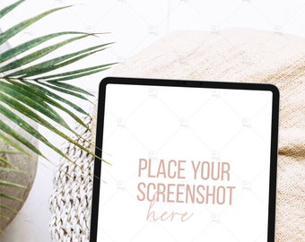 Ipad Mockup Branding Instagram template Editable Top view Mock up Scene creator PSD Desktop Flat lay Mockup photo Styled stock photo