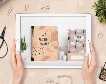 Student Digital planner Academic College planner Monthly/ weekly Undated planner Digital notebook Customizable Project school planner
