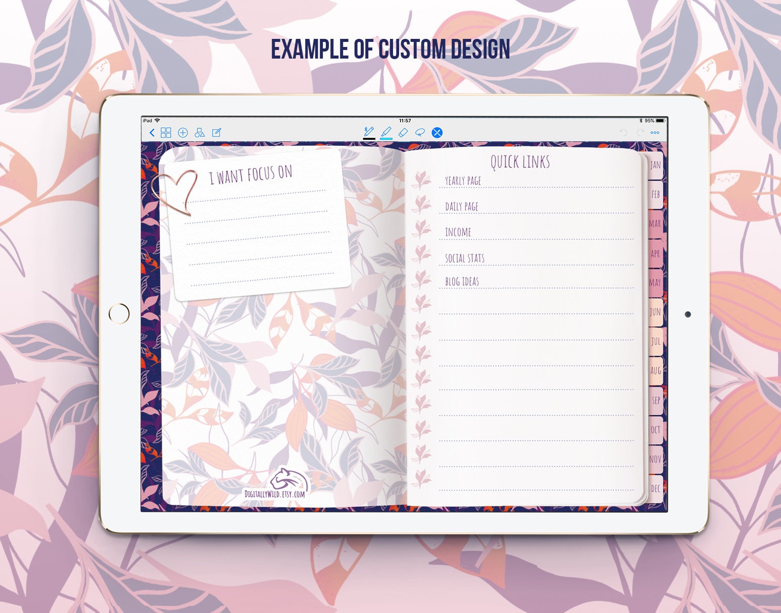 Design your own Digital planner 2019 Create custom planner - Etsy.de