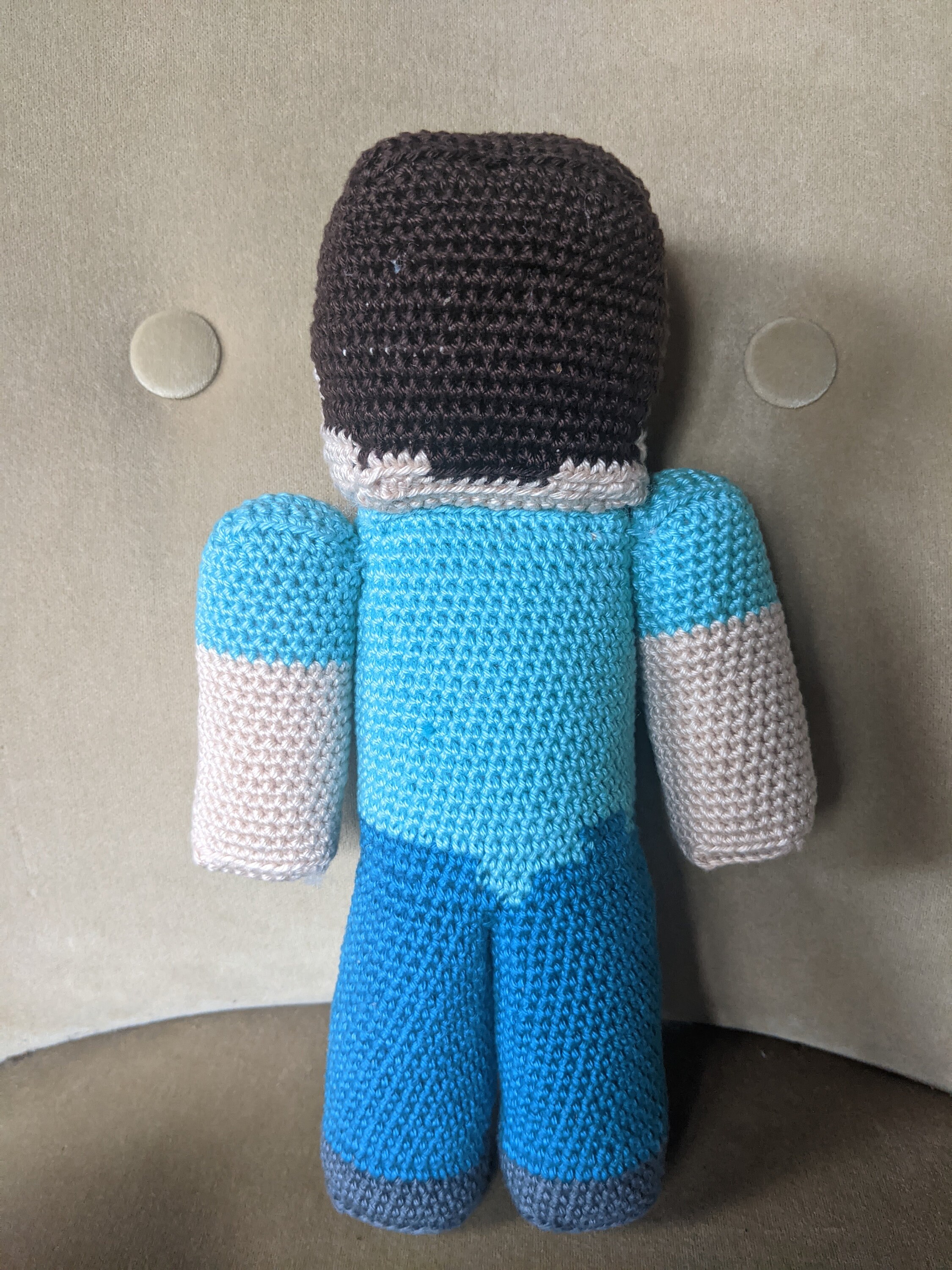 Minecraft Inspired Steve Crochet Amigurumi - Etsy