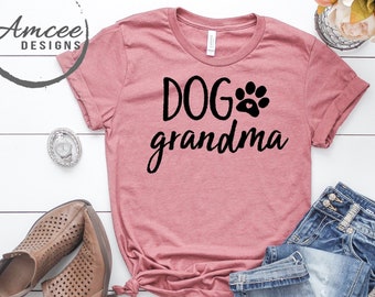 Dog grandma, Dog Lover Shirt, Dog shirts, Grandmother Gift, Heart Paw T-Shirt, Dog grandma gifts, More Styles / Tanks &  Unisex Tees XS-4XL