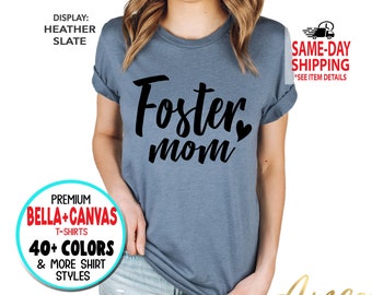 1070 - Foster Mom, Cute Adoption, Animal Rescue, Dog Cat Lover, Mother's Day Gifts, More Styles / Totes, Tanks, Kids & Unisex Tees XS-4XL