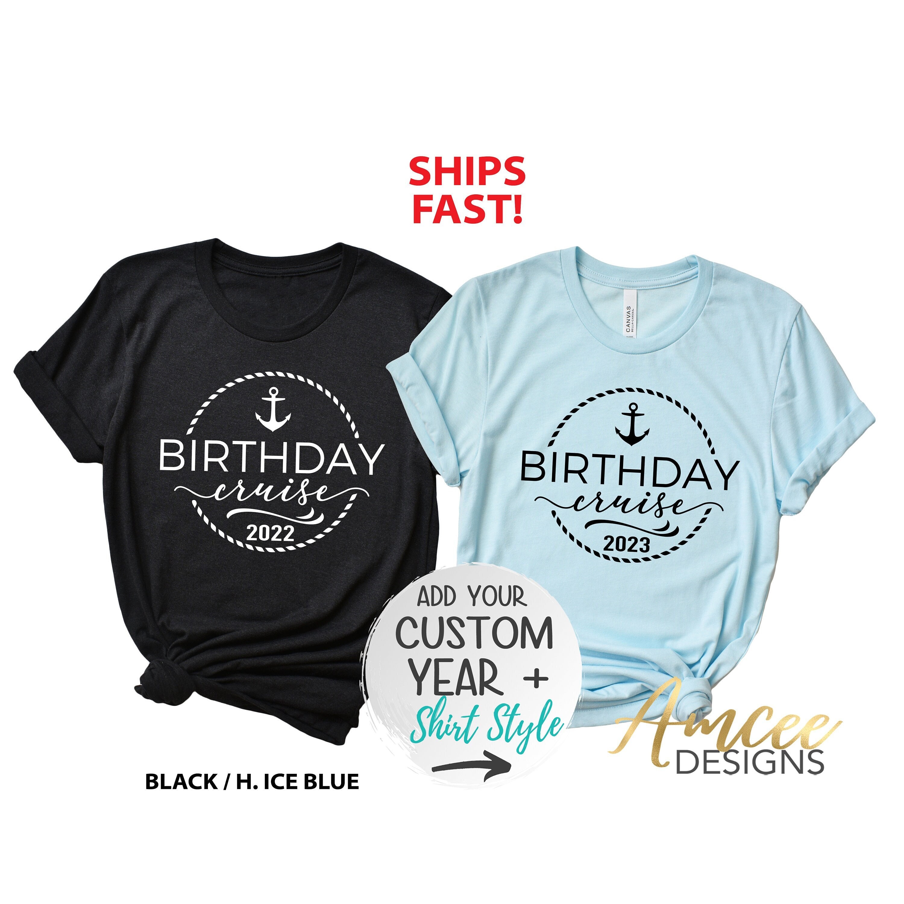 4068 Birthday Cruise CUSTOM Year Cruise Ship Shirts Family