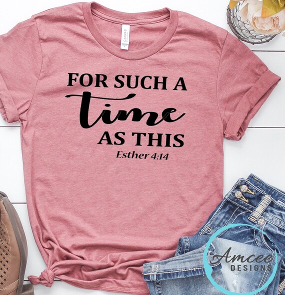 Tee / Esther 4:14 Bible Verse / - Etsy