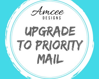 Upgrade PAID First Class Mail to USPS Priority Mail / Expedite Shipping / Amcee Designs