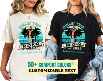 Comfort Colors® Girls Trip Shirts, Bachelorette Party Shirts, Tequila Friend's Trip Shirts, Mexico Trip, Matching Vacation shirts