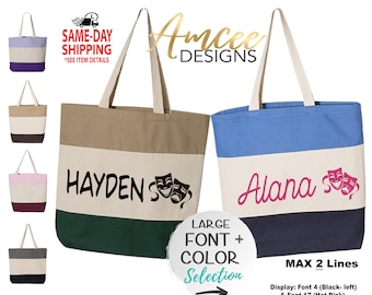 9094 - Theatre Drama (CUSTOM Name) Tote Bag, Listing for ONE tote only 15x15, Theater Lessons, Drama bag, Canvas Tote Bags, Custom Tote Bags