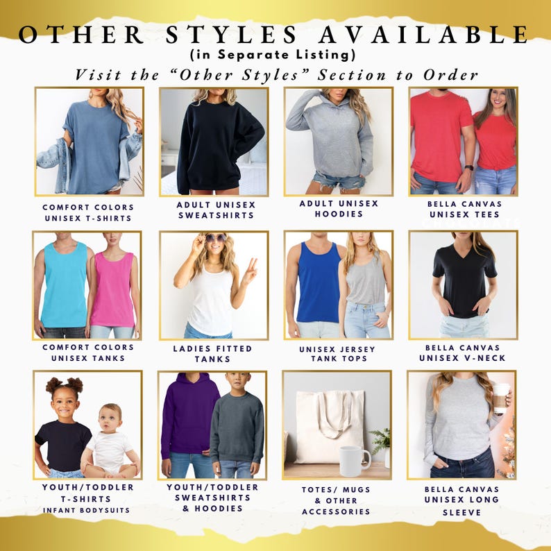 a group of women wearing different styles of shirts