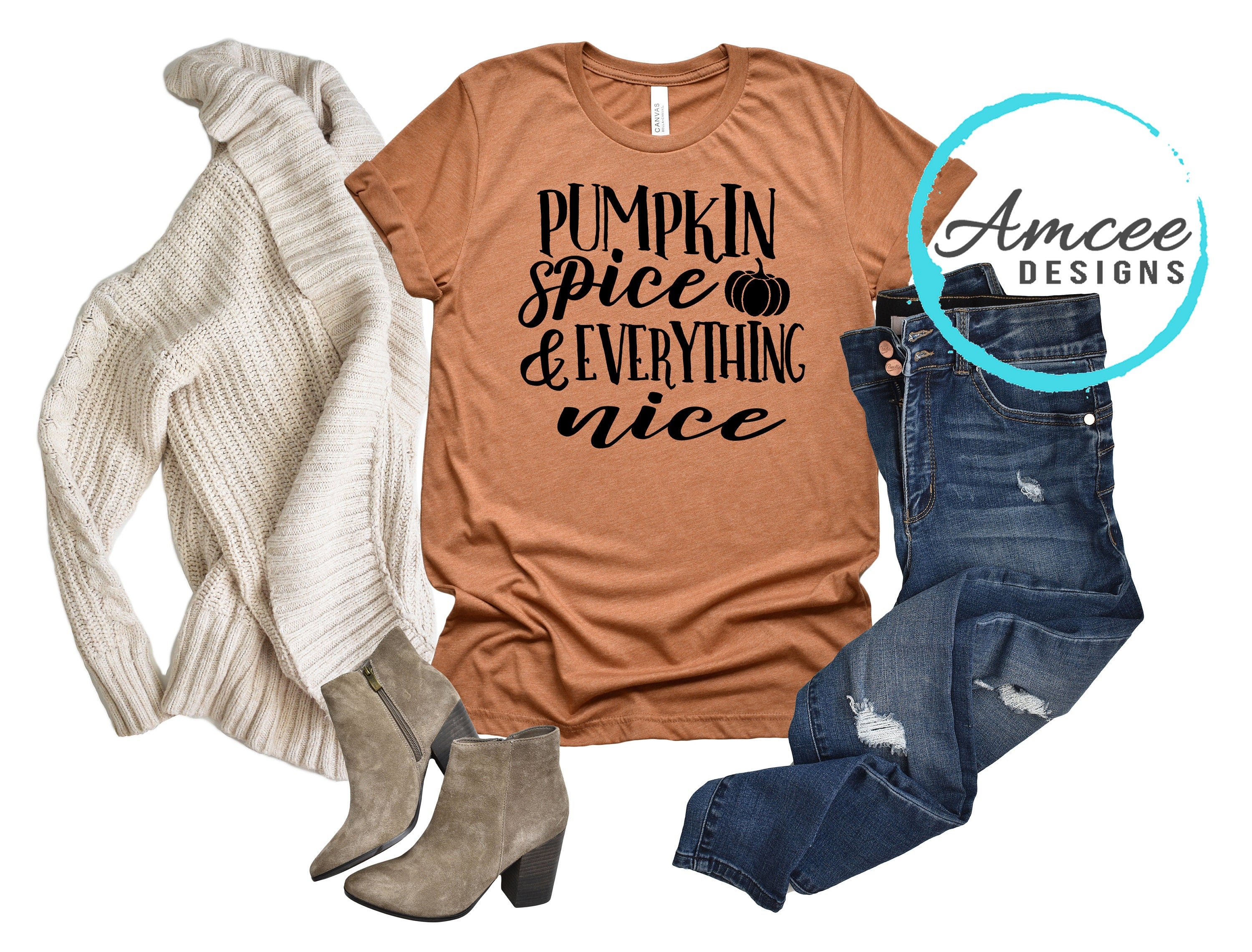 Download Fall Shirtwomen Autumn Tee Thanksgiving Shirt Bella Canvas Pumpkin Shirt Pumpkin Everything Shirt Gift For Her Pumpkin Spice Shirt Tops Tees Women S Clothing Springart Fr