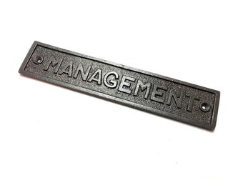 Cast Iron NO PARKING sign 220mm x 45mm