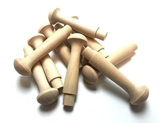 Pack of 8 including axles 1.25/'/' Birch Wooden Wheel