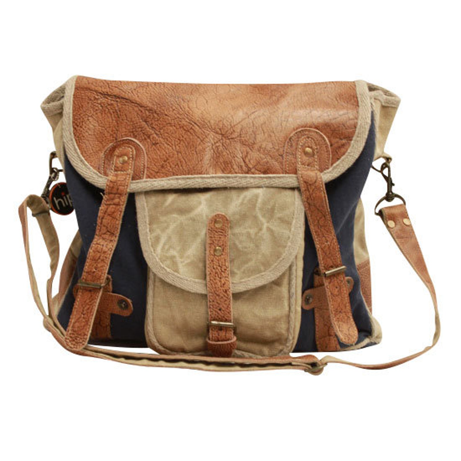 Blue Messenger Canvas Bag Etsy Australia