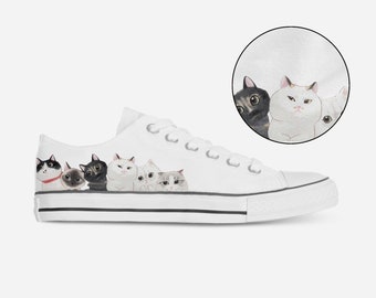 Cat Converse Shoes for Women - Etsy Cat Converse Shoes for Women - Etsy