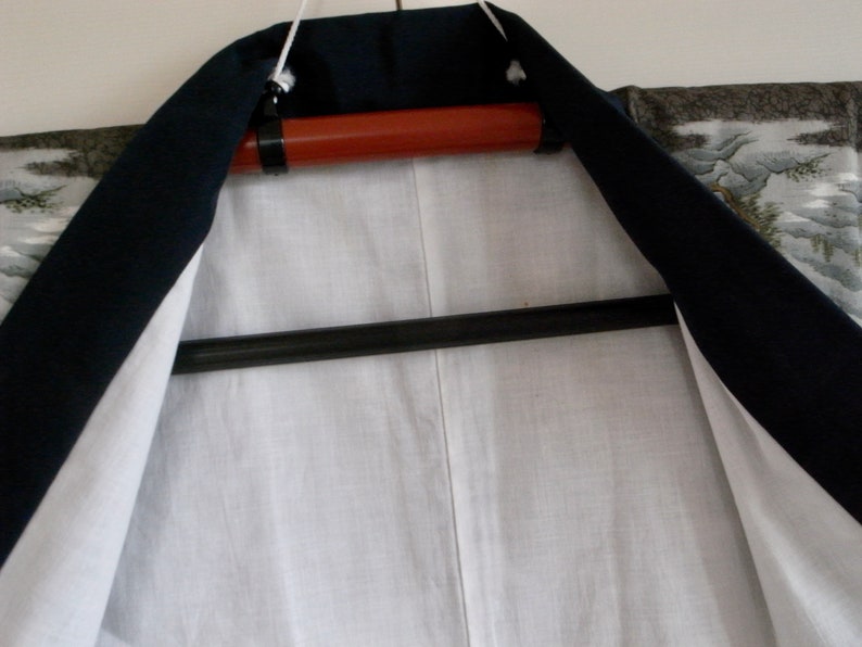Men/'s vintage nagajuban *damaged* Vintage nagajuban for kitsuke or DIY fabric recycling 148cm Made in Japan