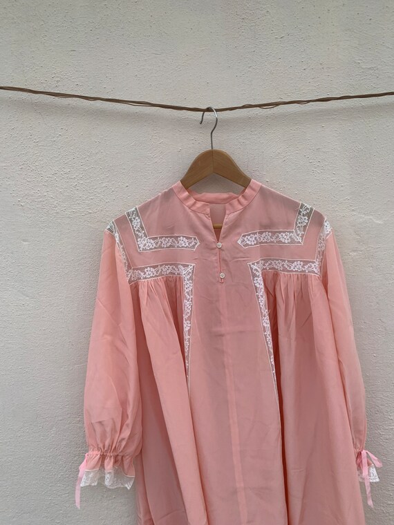 ANAÏS Antique blush pink dress with high neckline… - image 5