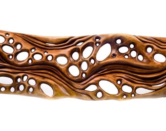 Abstract hand carved wall panel "River of dreams"