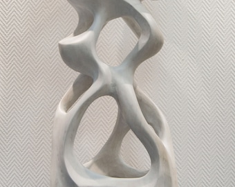 Abstract sculpture  hand carved, home floor decor