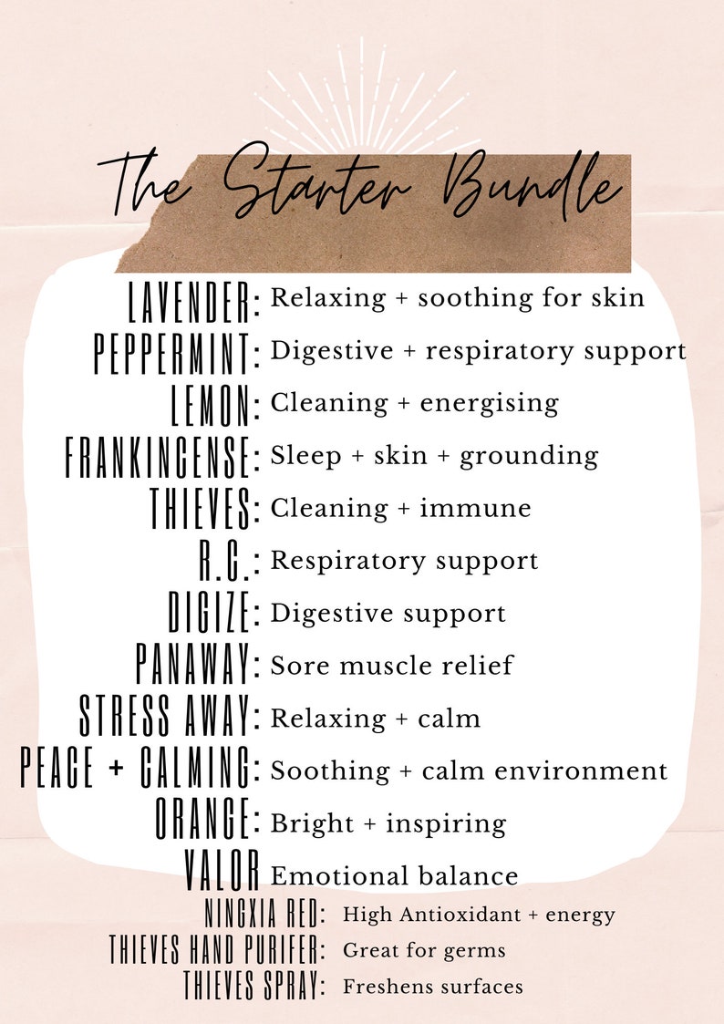 YOUNG LIVING Welcome Pack Starter Kit Printable Cards for | Etsy