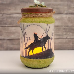 Wolf Princess Candle Holder, Geek Gift, Anime Decor, Geek Decor