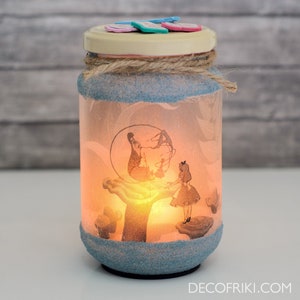 Alice in Wonderland Candle Holder, Alice in Wonderland Decor, Alice in Wonderland Decorations