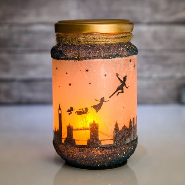 Peter Pan Candle Holder - Peter Pan Decoration - Peter Pan Gift - Bell Gift