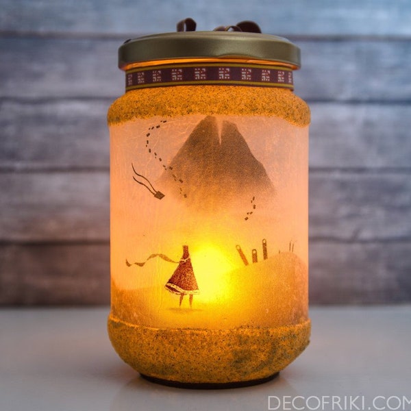 Journey Candle Holder - Journey Gift - Journey Decor - Journey Game - Gamer Gift - Videogames Gift - Geek Gift - Nerd Gift - Geek Decor