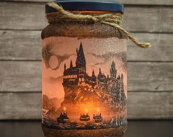 Wizardry School Candle Holder - Halloween Candles - Halloween Decor - Halloween Decorations - Fantasy Decor - Fantasy Candle Holder