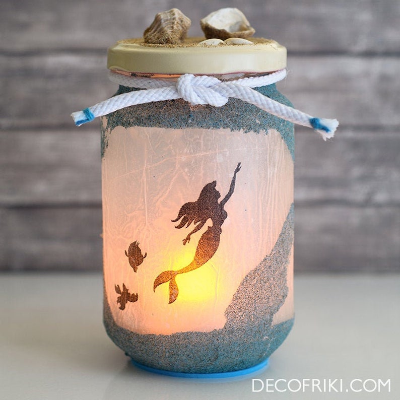 Ariel Candle Holder - The Little Mermaid Candle - The Little Mermaid Gift 