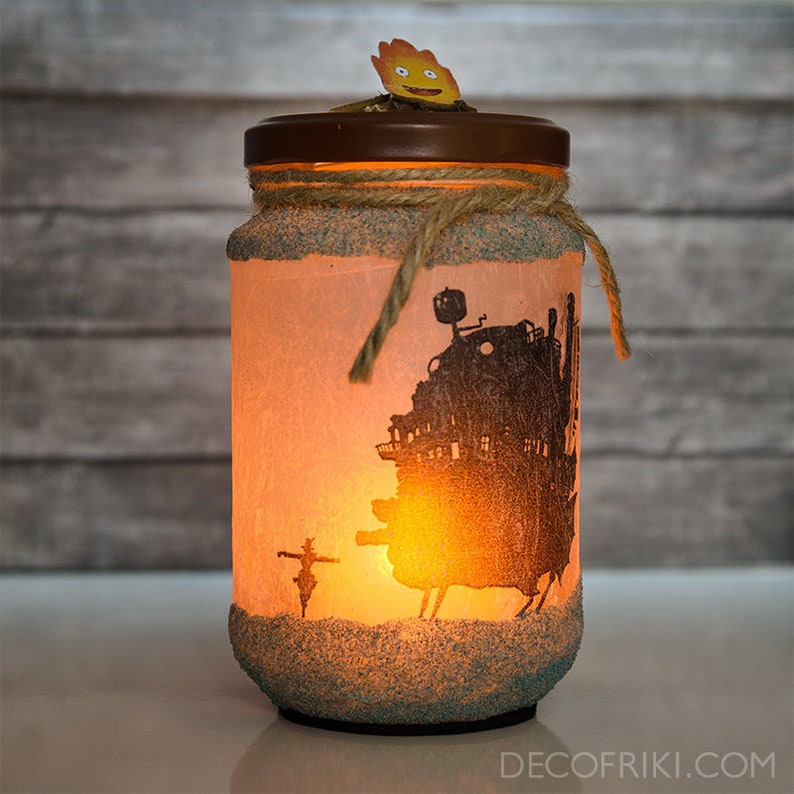 Howls Moving Castle Candle Holder Ghibli Decor Calcifer | Etsy