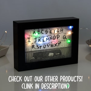 Stranger Things Decor Stranger Things Candle Holder Halloween Decor Halloween Decorations Halloween Gift Stranger Things Alphabet image 6