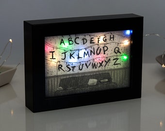 Stranger Things Decor - Stranger Things Shadow Box - Halloween Decor - Halloween Decorations - Halloween Gift - Stranger Things Alphabet