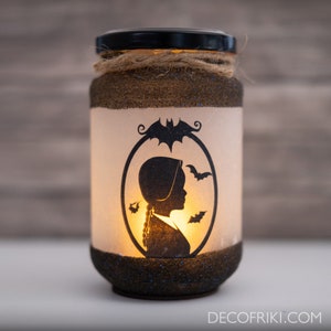 Wednesday Addams Candle holder Halloween Decorations Wednesday Decor image 1