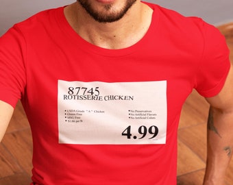Kirkland Rotisserie Chicken Price Tag Parody T-Shirt