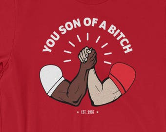 Predator Epic Handshake Shirt Funny You Son of a Bitch Tee