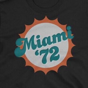 Miami 1972 Football Shirt, Vintage Miami Football Shirt, Retro Miami Florida Football Game Day tshirt
