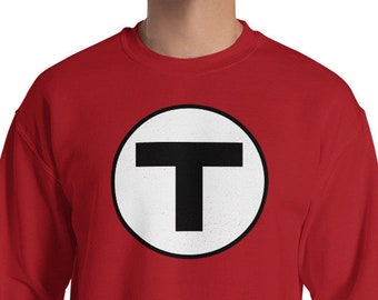 Boston MBTA Subway Sweatshirt: New England Souvenir Gift