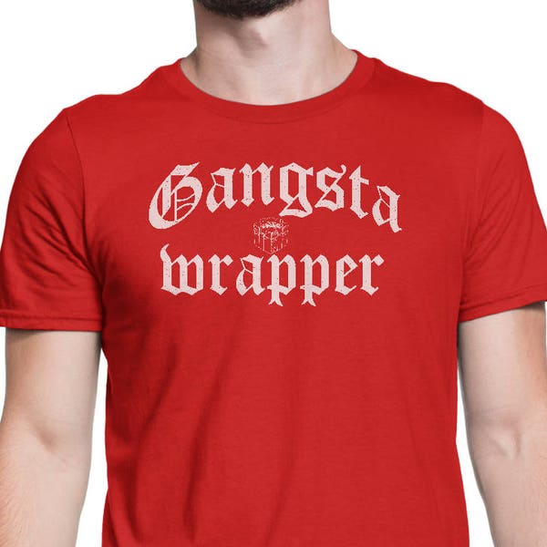 Gangsta Wrapper Shirt Funny Christmas Wrapping Tee