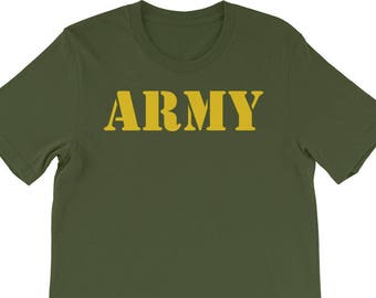 Vintage Army Logo Shirt APFU Workout Tee