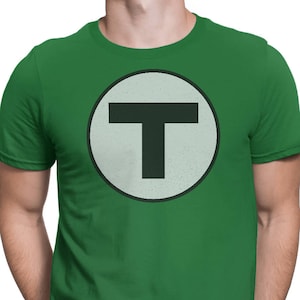 Boston T MBTA Shirt Vintage Subway Tee