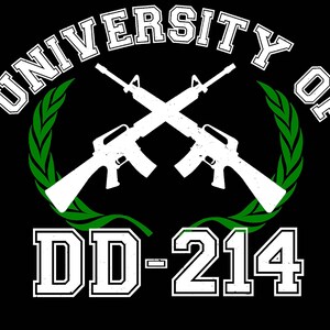 Camisa de veterano militar de la Universidad de DD-214