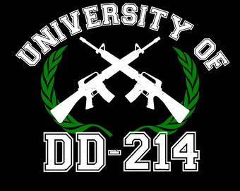 University of DD-214 Military Veteran Shirt