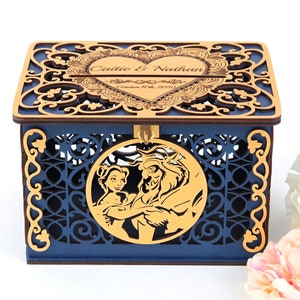 The Beast Wedding Card Box, Decor, Wedding Reception, Monetary Gift, Wedding Envelope, Quinceanera, Money Box