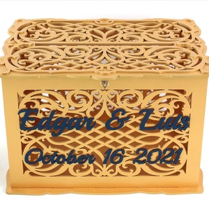 Wedding Card Box, Money Envelopes, Wedding Reception Decor, Money Box for Quinceanera, Sweet 15th Card Holder, xv Money Box, Sweet Sixteen