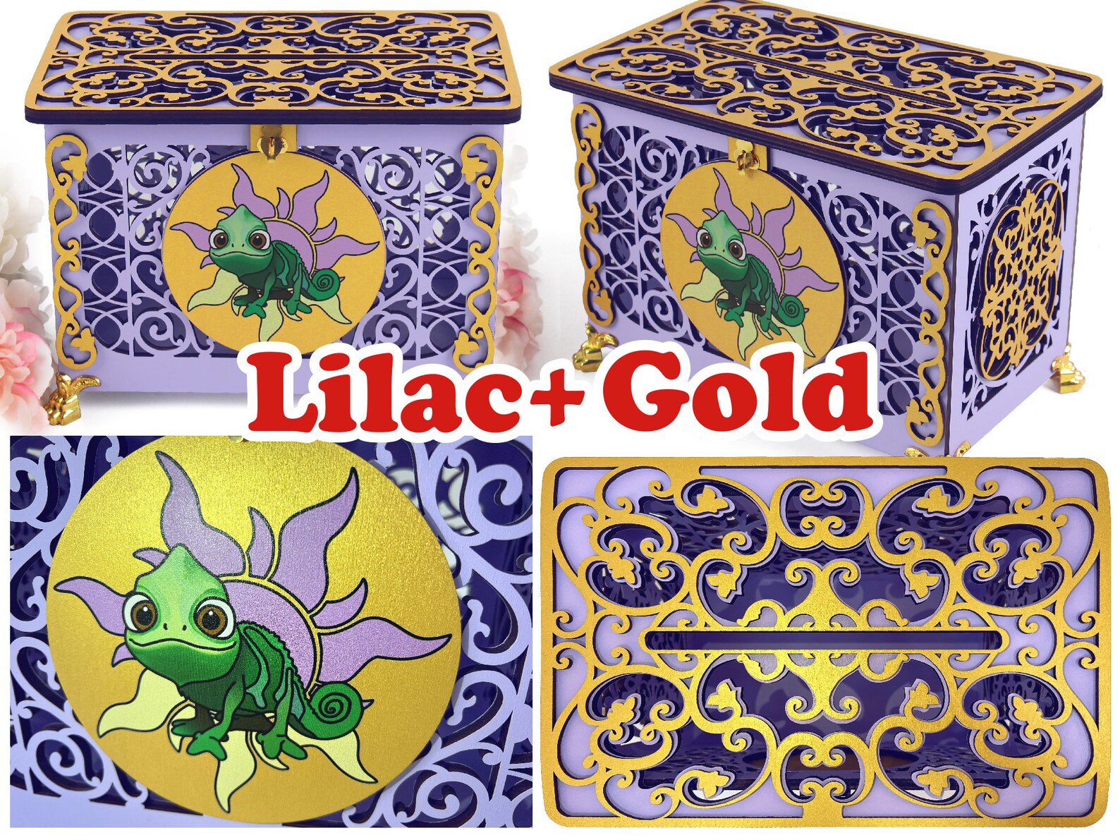 Tangled Wedding Card Box Quinceanera Envelopes Holder Etsy