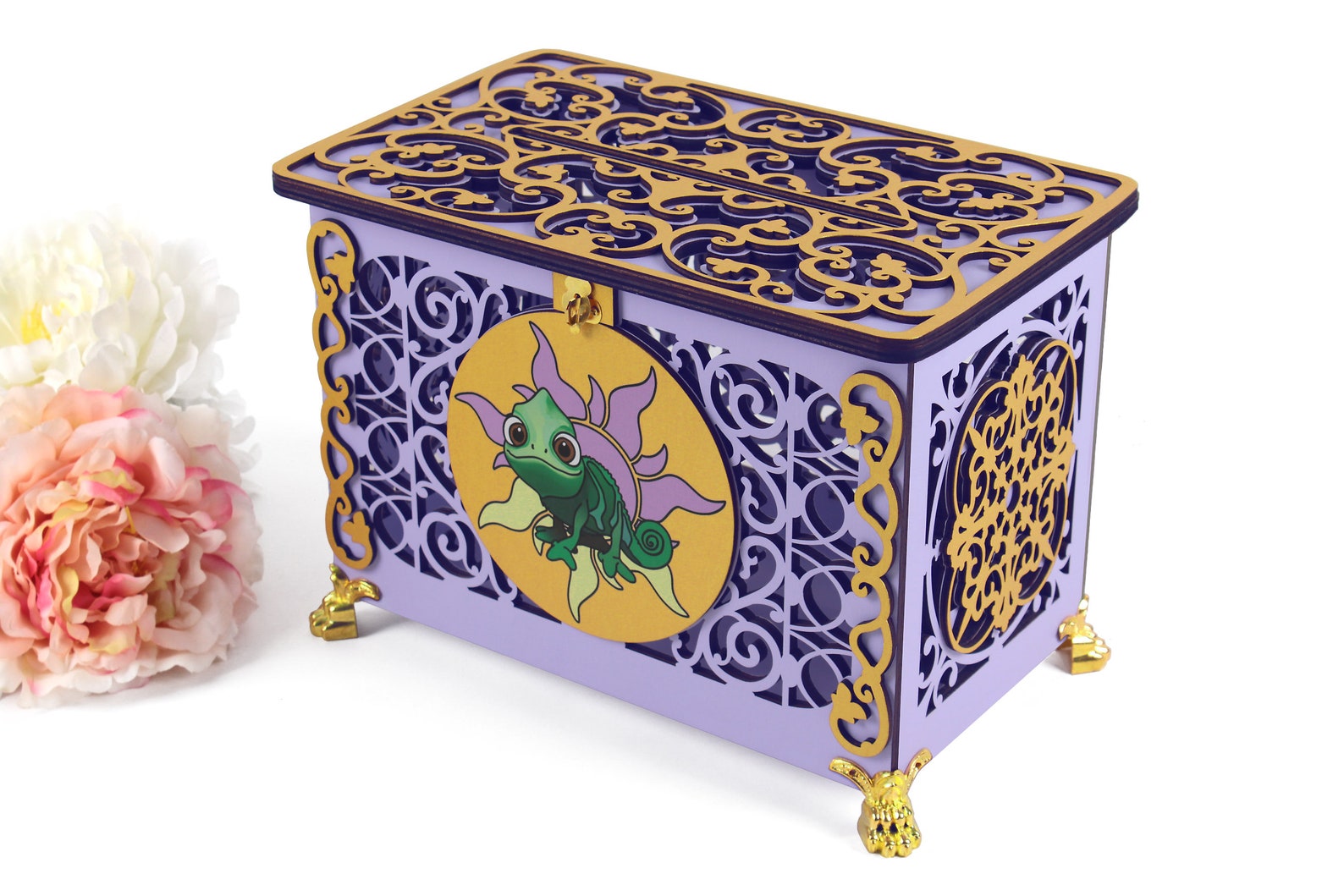 Tangled Wedding Card Box Quinceanera Envelopes Holder Etsy