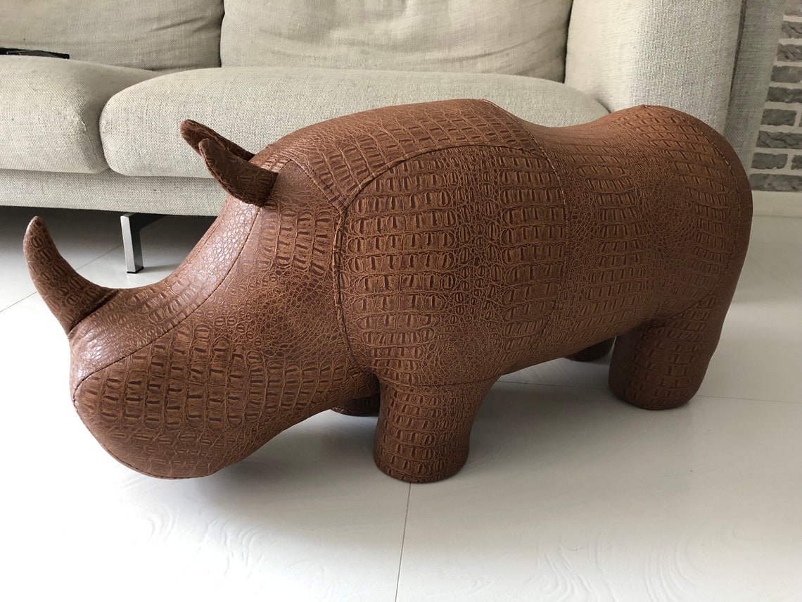 Rhino ottoman/footstool Etsy