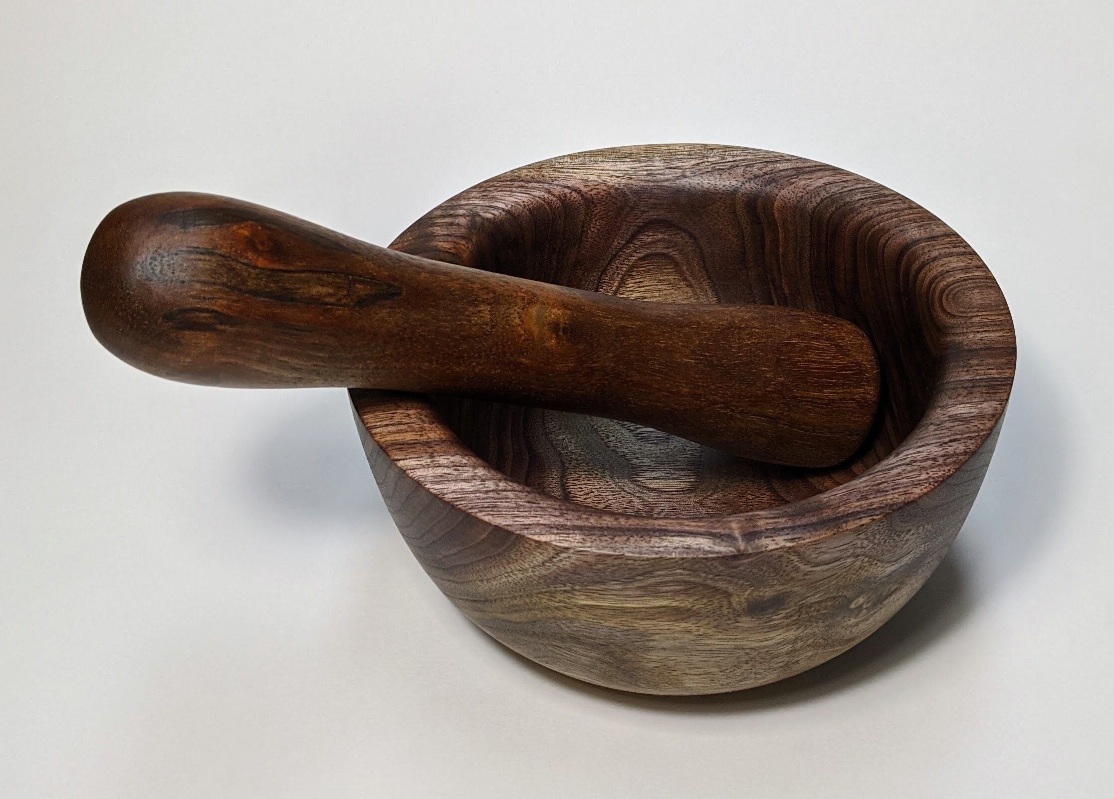 Large Mortar and Pestle Set Made From Walnut Cherry or Pecan Etsy