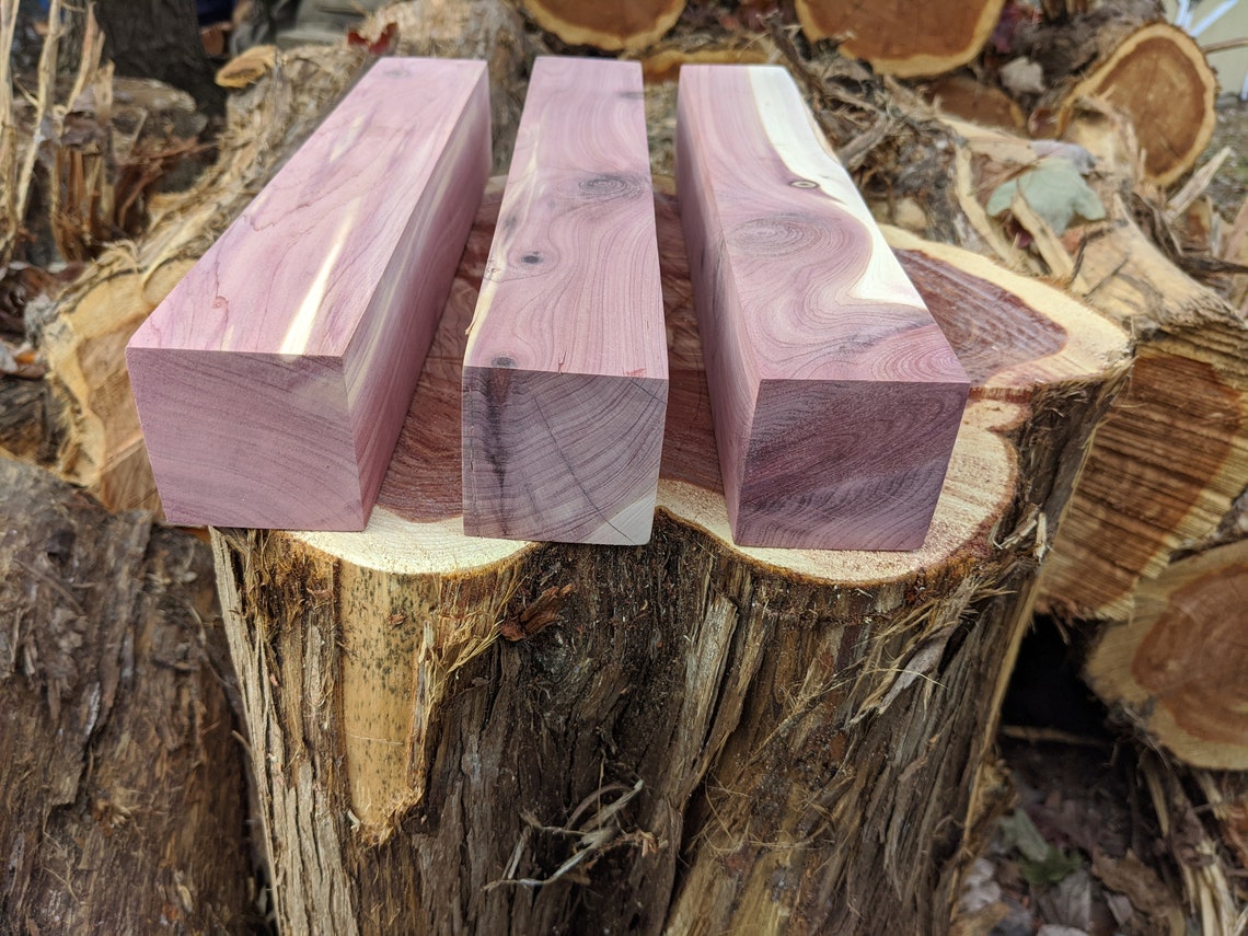 Aromatic Cedar Long Block made from Eastern Red Cedar Etsy