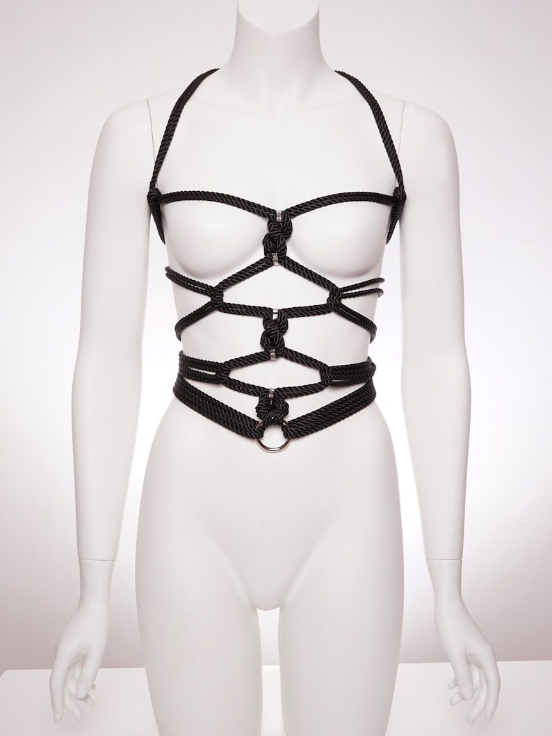 SELFTIE Full Body Shibari Harness in Black Etsy